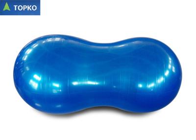 China 50 x 100 cm Thick PVC Peanut Exercise Ball With Inflatable Pump , Yoga Stability Ball for sale