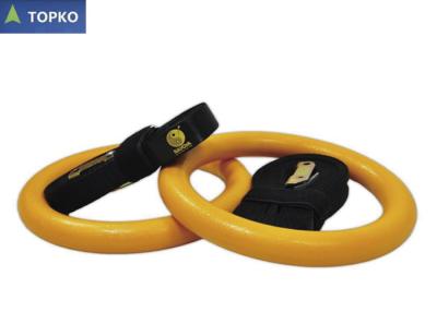 China ABS Gym Rings With Flexible Nylon Strap For Home Crossfit Workout for sale