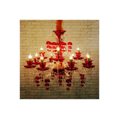 China Modern American Modern Baccarat Crystal Chandelier Light Modern Baccarat Crystal Light Luxury Red Luxury Light for sale