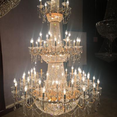 China Modern hotel lobby luxury crystal chandelier for brilliance villa for sale