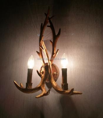 China Minimalist Design Resin Wall Lamp Deer Antler Chandelier BLLJ-003 Country Lighting for sale