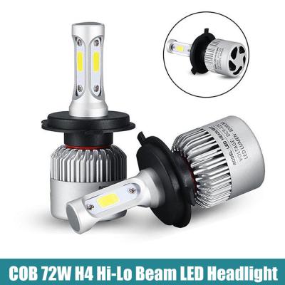 China Super bright Auto Car H8 H11 H7 H4 H1 LED Headlights 6500K 72W 8000LM COB Bulbs Diodes Automobiles Parts Lamp for sale