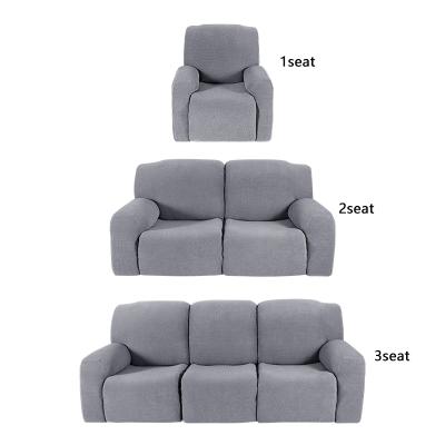 China Hot Sale Modern Amazon Fabric Stretch Recliner Cover Durable Soft Jacquard 1seater Recliner Sofa Cover for sale