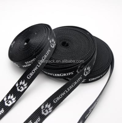 China Trade Show PP Polyester Nylon Canvas Custom Printing Ribbon For Bags Safety Belt And Pet Rope for sale