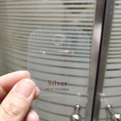 China Viable Matte Colored PVC Price Warning Tag Custom Printed Clear Frosted Plastic Hangtag For Garment Toy Logistics for sale