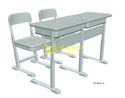 China K011-2 dubbele Schoolbank en Stoel met 4 Mechanismen van de Saldoaanpassing Te koop