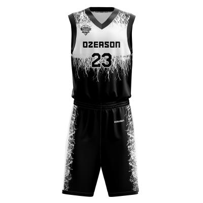 China Custom sublimation high quality basketball sports sets logo men's basketball uniform tank top for sale