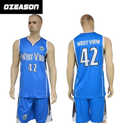 China Breathable Basketball Player Team Jersey Number League Basketball Uniform for sale