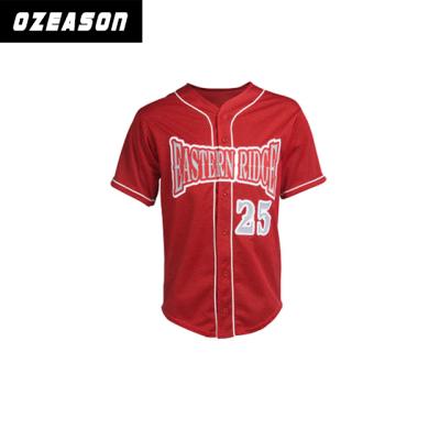 China 100% Polyester Breathable Mesh Baseball T-shirt, Wholesale Cheap Red Blank Baseball Tank Tops Baseball Uniforms for sale