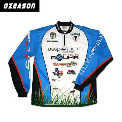 China Custom Sublimated Anti-UV Tournament Fishing Shirts,UV Protection Fishing Apparel/Fishing Apparel for sale