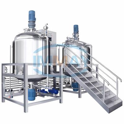 China 1200L Design Machine Homogenizer Mixer Viscous Liquid Fixed Homogeneous Emulsifying Body Cream Making Machine for sale