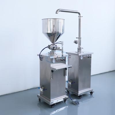 China New Arrival Food High Precision 1 Nozzle Pneumatic Semi Automatic Liquid Or Ointment Filling Machine for sale