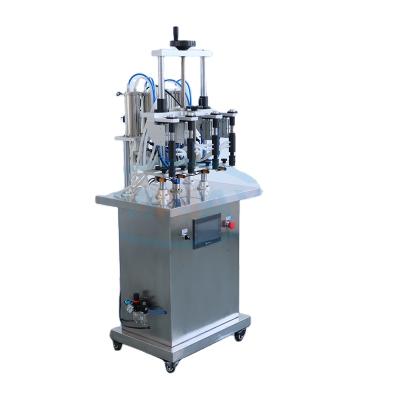 China Quick Food And Precision Semi-automatic 4 Heads Flavor Filling Machine 20Ml Oil Filling Machine for sale