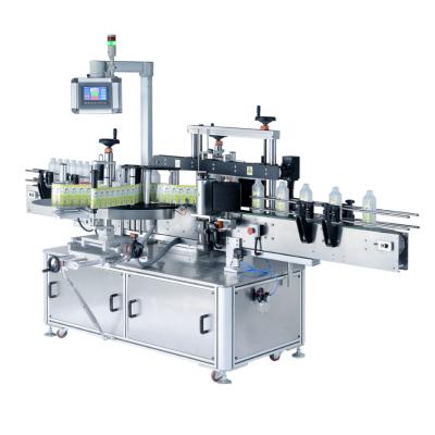 China Food Most Popular Automatic One Side Two Sides Labeling Solutions For Round Flat Square Bottles for sale