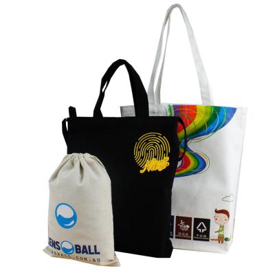 China Eco-friendly Reusable Cheap Customized Logo Tote Shopping Bag Cotton Canvas Bag for sale