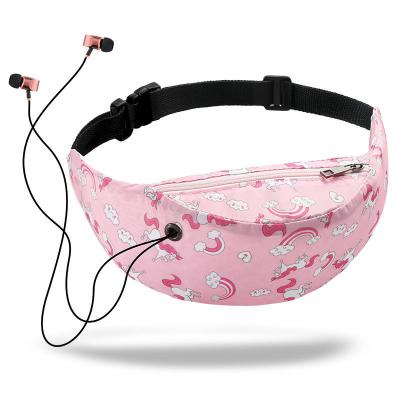 China Unicorn Women's Digital Printed Waist Fanny Pack Sports Travel Waist Bag Border Anti-theft Waist Bag Outdoor Women Fitness Bag for sale