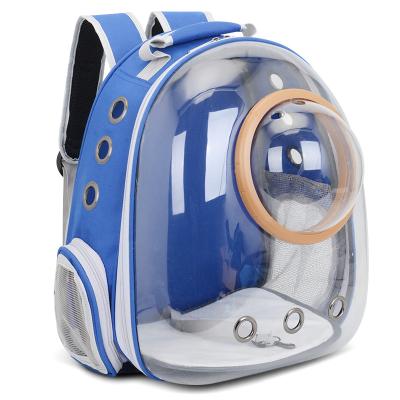 China Durable Pattern Zipper House Style Cats Sports Item Carry Bag Backpack Transparent Print Plastic Pet Feature for sale