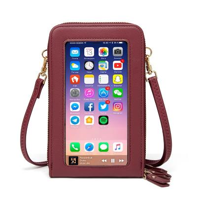 China 2021 Waterproof New Design Touch Screen Cell Phone Bags Cell Phone Clear Filter Frames Waterproof Cell Phone Bag Women for sale