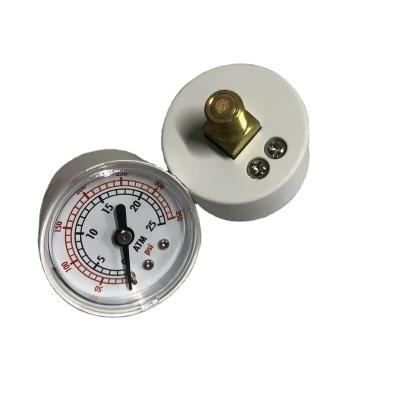 China Copper Alloy 25ATM Axial Medical Pressure Gauge For Medical Equipment for sale