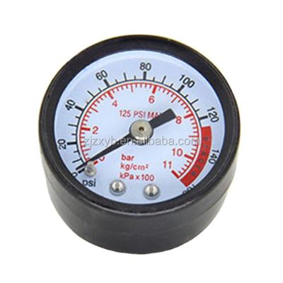 China Lower Type Black Steel Case Dual Scale Vacuum Pressure Gauge for sale