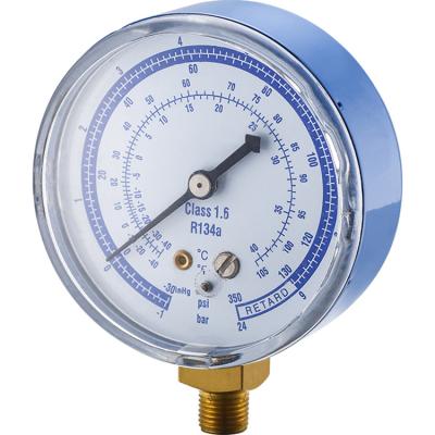 China Copper Alloy Acetylene Promotional Refrigerant Hydraulic Liquid Frozen Pressure Gauges for sale