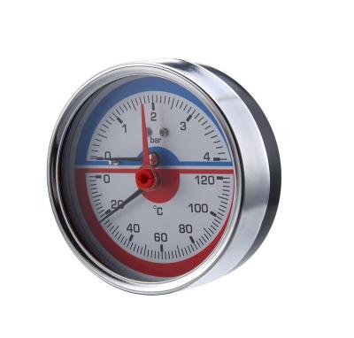 China High quality black steel brass internal thermo-pressure gauge for Bolider 80mm for sale