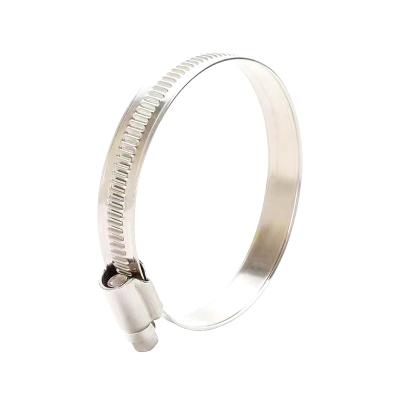 China General Industry High Quality Galvanized Carbon Steel 304/316 Stainless Steel Slotted Head Pipe Strap Hose Clip Pipe Hose Clamp for sale