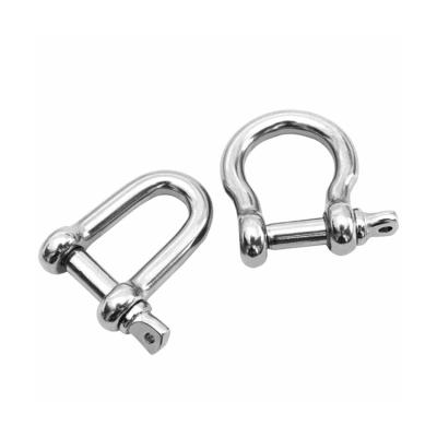 China Heavy Industry Professional Supplier High Quality  Customized Stainless Steel D/ Bow Shackles For Hardware for sale