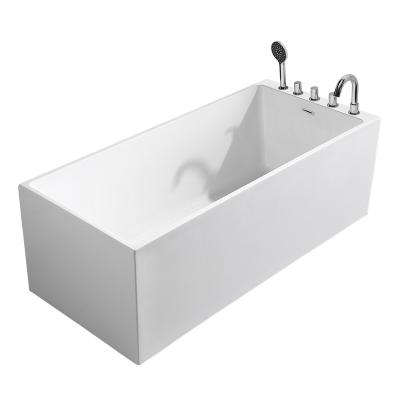 China New Design Tub Various Sizes Durable Square Bathtub Acrylic Indoor Bathtub for sale