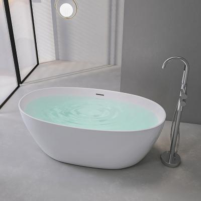 China Modern Design White Acrylic Bath Tub Durable Freestanding Bathroom Bath Tub for sale