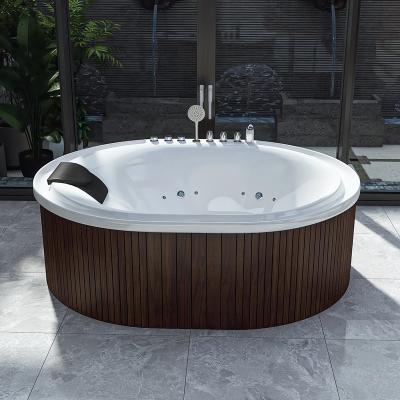 China Multi-person Durable Acrylic Home Bathtub Surfing Massage 2 Meters Whirlpool Bathtub for sale