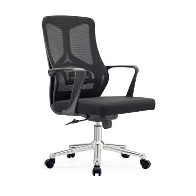 China Gray Black Mesh Office Chair Adjustable Rotating Size (Size) Adjustable Chair Wholesale Fabric Work for sale