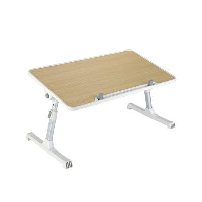 China Wholesale Adjustable (Height) Cheap Bed Computer Desks Folding Liftable Aluminum MDF Laptop Table With Mouse Pad for sale