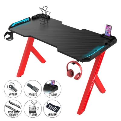 China High Quality Luxury Cool L-Shaped Gaming Board Stand Desk RGB Armor Carbon Fiber Phone Handle Sticker Gaming for sale