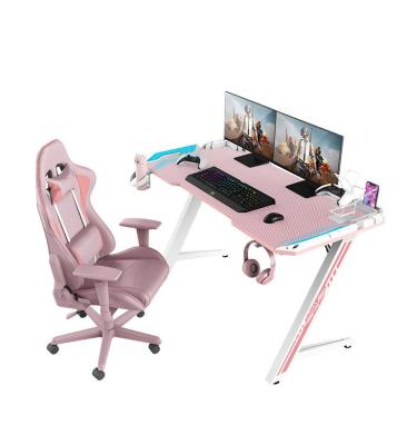 China Armor Electric Girl Computer Gaming Luxury Led Board Phone Earphone Stand Whole Sticker Game Pink Desktop for sale