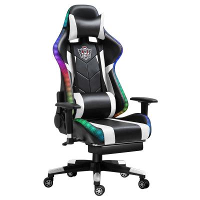 China Massage 2022 New Arrive Leather Modern Adjustable Gaming Chair With Footrest And Massage for sale