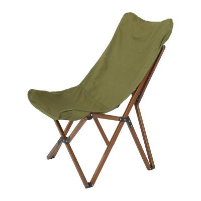 China Manufacturer Wholesale Modern Outdoor Camping Beech Butterfly Chair Sketch Portable Leisure Folding Chair for sale