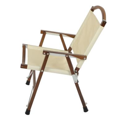 China Modern Manufacturer Sketch Kermit Wholesale Outdoor Light Fishing Camping Solid Wood Wooden Folding Chair for sale