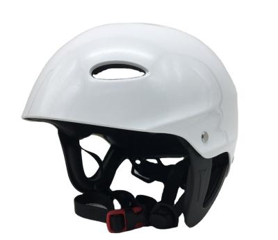 China ABS Water Sport White Helmet Wild Water Helmet For Carrying Water for sale