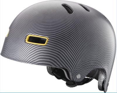 China ABS Made In China Custom Carbon Fiber Style Skateboard Helmet for sale