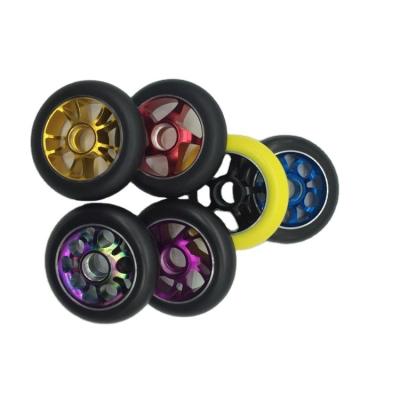 China 110mm wheel, PU men scooter wheel for pro scooter 110mm, kick scooter wheel 110mm for sale