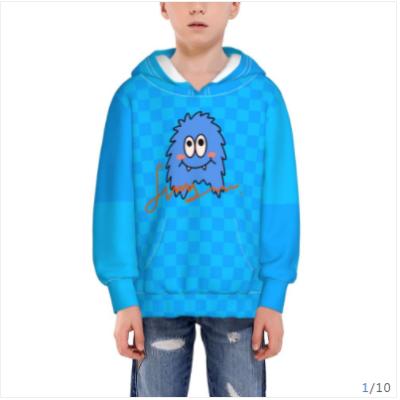 China Breathable Easy To Wear And Take Off Full Polyester Thick Warm Kids Shear Hoodies for sale