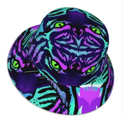 China Internal and external double-sided design / unisex widely used unisex hat / fashion bucket fluorescence polyester double-sided double-sided design for sale