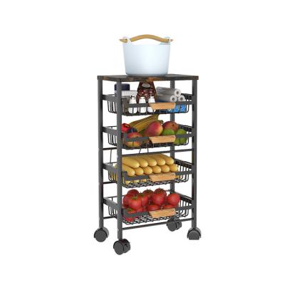 China New Multi-Layer Stocked Shelf Two Layers Rack Kitchen Shelf Storage Supermarket Organization for sale