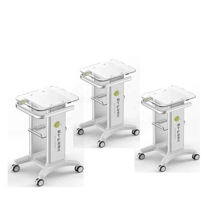 China New Design 360 Degree RAMBO Rotated Monthly Sales 3000 Sets Spa Salon Acrylic Metal Aluminum Trolley For Laser Machine for sale