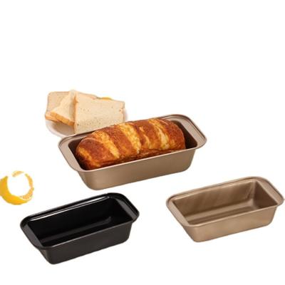 China Sustainable Rectangular Non-stick Toaster Box Household Oven Baking Kit Non-stick Bread Pan Pound Cake Mould for sale