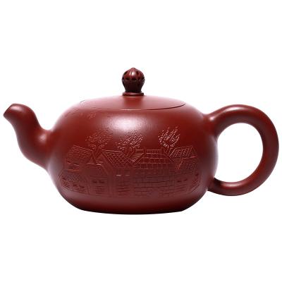 China Factory Stocked Wholesale Hot Sale High Quality Durable Yixing Purple Clay Teapot Chinese Zisha Classic Teapot for sale