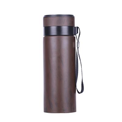 China New Style Sand Coating 420ml Insulation Cup PORTABLE Special Purple Mahogany Non-slip Tea Bottle Home Gift for sale