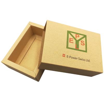 China Recycled Plain Materials Socks Underwear Kraft Paper Brown Paper Packaging Box For Clothing for sale