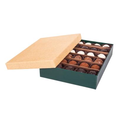 China Luxury Recycled Materials Hot Sale Chocolate Dessert Gift Packaging Box for sale